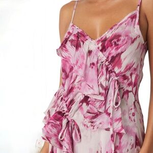 MISA Los Angeles pink Greta dress